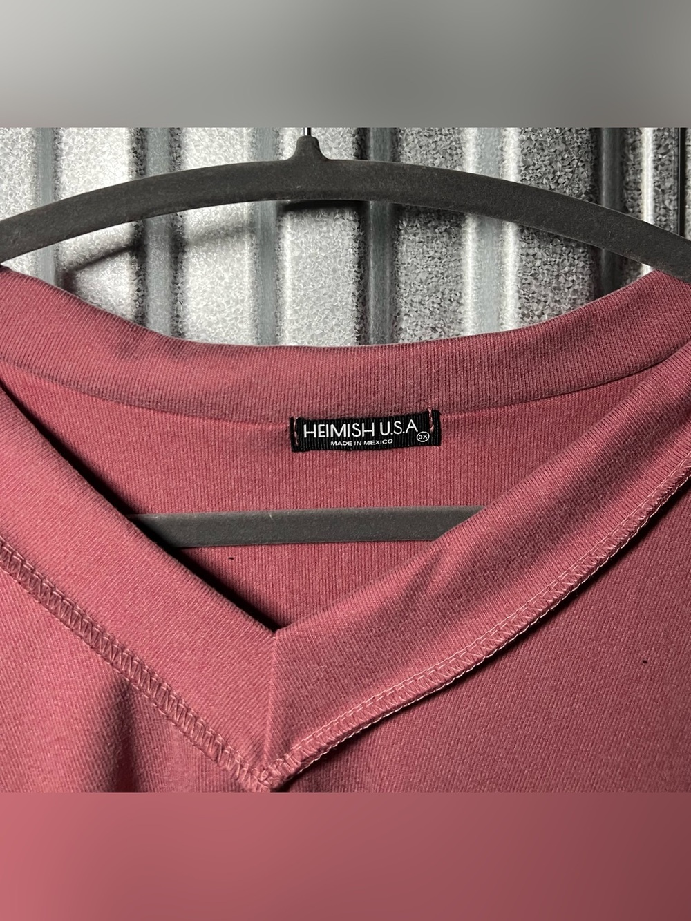 Heimish USA V-Neck Oversized Long Sleeve Top 3X NWOT - Picture 2 of 4